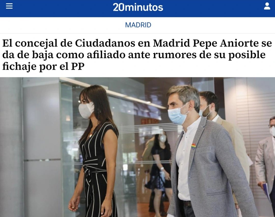 Algunos compran hijos y otros, como Almeida, compran concejales de Cs. 

Aniorte es el autor de la precarización de los servicios sociales de Madrid: falta de personal, larga lista de espera, sueldos ridículos...

No hubo oposición.

Nosotros jamás vamos a blanquear a la derecha.