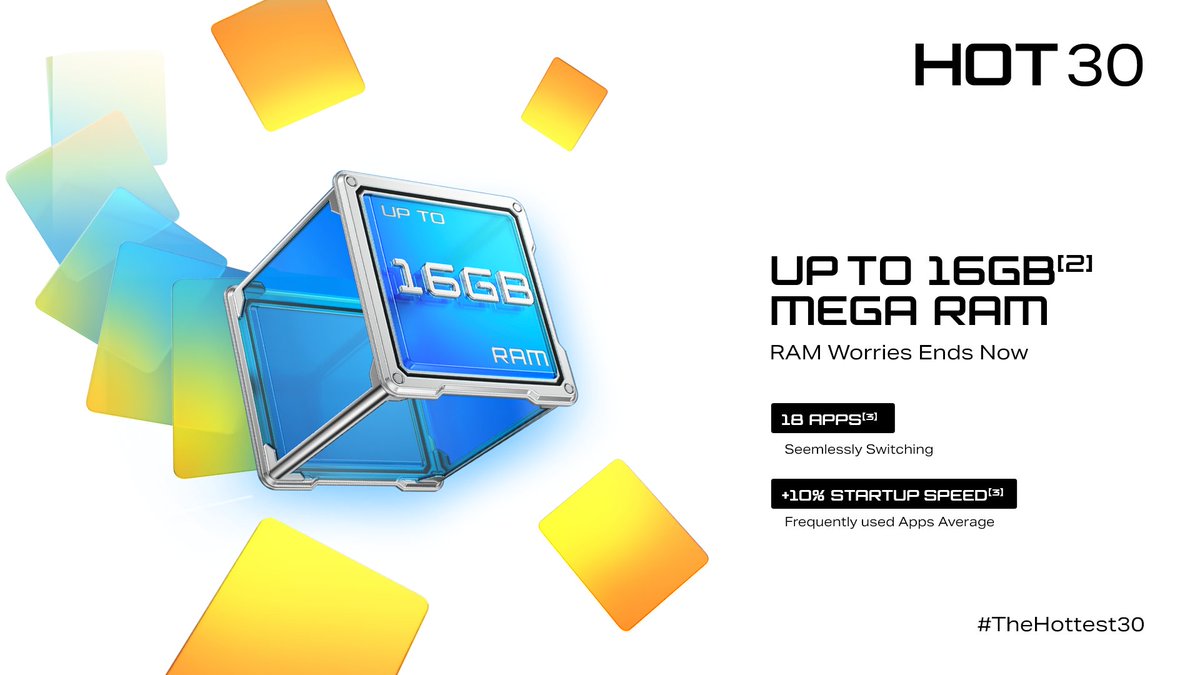 InfinixKenya's tweet photo. Masaa ya kujali kuhusu RAM extension yameisha!!!
Infinix RAM extension technology doubles the original 8GB RAM to an amazing 16GB. Booting faster &amp; allowing more apps to run at the same time.
#TheHottest30 https://t.co/sXCF8oZgdw