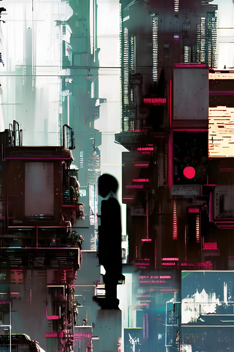 kanjimarvada1's tweet photo. Prompt is based on ChatGPT

Digital cyberpunk, City surrounded by huge skyscrapers. People living lonely lives VR monitors depict people's faces in three dimensions, and their expressions convey a sense of anxiety and loneliness.

#AIart #NFT #nftart https://t.co/n4witCcZ9B