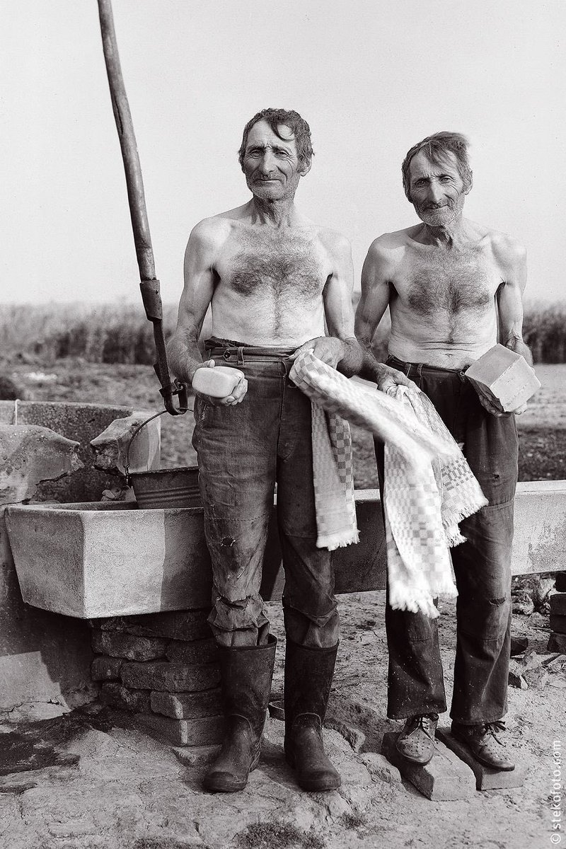 Bertrom's tweet image. Janos Stekovics.

The twins János and István Lukács lived in the Hungarian Puszta region and had loads of duplicate things: two bicycles, two traditional shepherd cloaks, two horse-drawn carriages and the same clothes, which often lasted for twenty years or more.