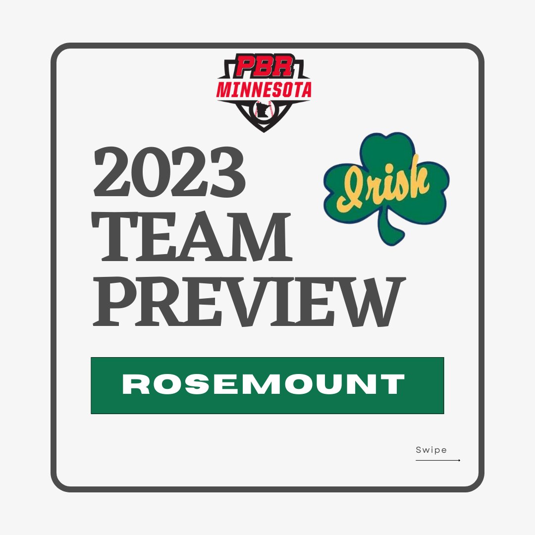 PrepBaseballMN's tweet photo. PBR MN 2023 High School Team Preview:

ROSEMOUNT IRISH

@IrishBaseballMN 
  
👉🏼📎https://t.co/R6bC0fZHH3 https://t.co/wiQwvDwcZn