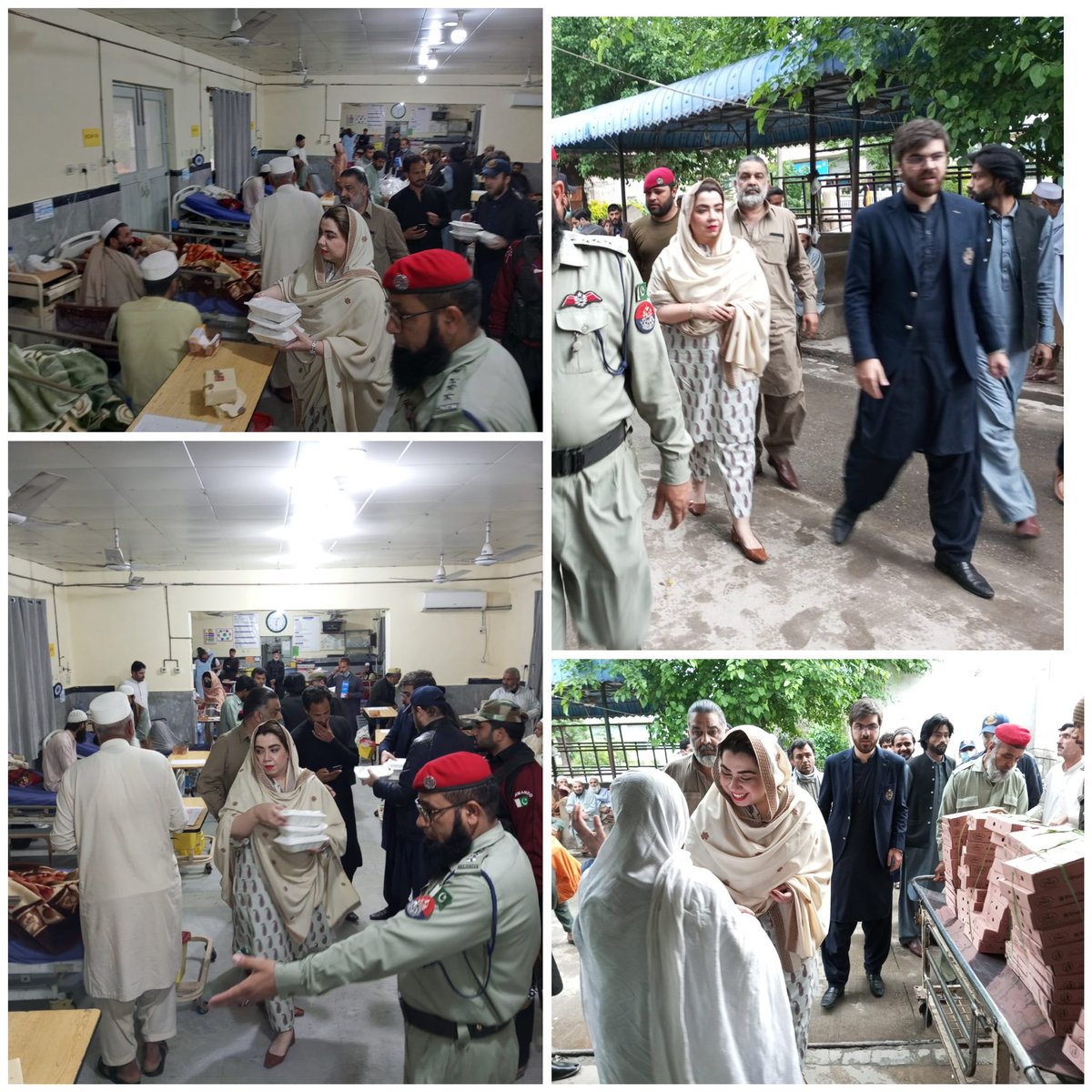SamarHBilour's tweet photo. Iftar Distribution with the super boy @RoghaniSaud and the team of Darmaan at LRH Peshawar. May Allah heal all the patients with his divine blessings in this holy month of Ramazan https://t.co/x6nLL8p9xH