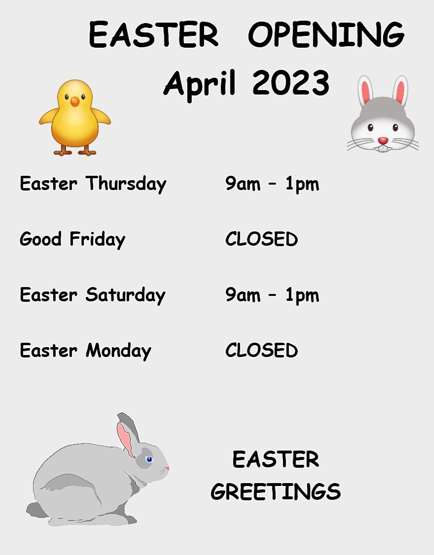 NEETANDKWIK Workshop 🐣💐
Please note our Workshop opening hours for Easter weekend.
#Easter2023 #bookham <a href="/CasseldensShoes/">Casseldens Neetandkwik Shoe Repairs</a> <a href="/iliveinbookham/">I Live In Bookham.com</a> <a href="/MoleLocal/">Mole Valley Shop Local</a>