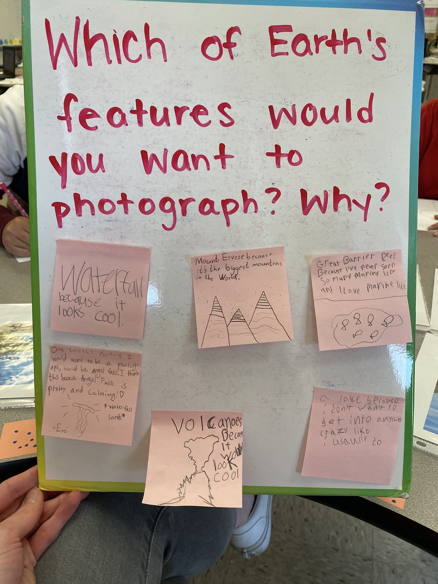 Fourth graders took some time to activate their background knowledge at the beginning of the week! 🏔️🌋🪸📷