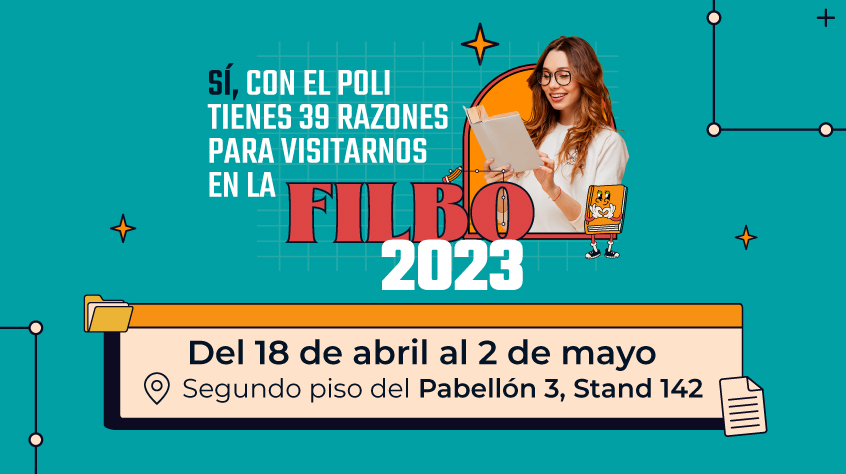 ¡El POLI estará en la #FILBo35años 🤩! Presentaremos 39 novedades editoriales, la cuales son resultado de trabajos, estudios, investigaciones y propuestas académicas de nuestra #ComunidadPoli. Conoce la agenda ➡️ poli.ws/437U5Oi #SomosPOLI 📚