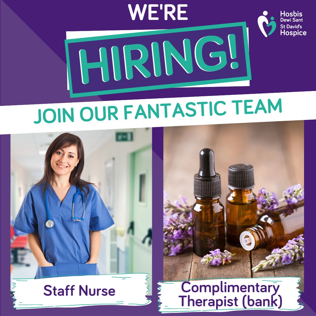 𝗝𝗢𝗕 𝗩𝗔𝗖𝗔𝗡𝗖𝗜𝗘𝗦! 🏴  𝗦𝗪𝗬𝗗𝗗𝗜 𝗚𝗪𝗔𝗚!

We have TWO exciting new roles to share with you!

👉 Anglesey Staff Nurse - bit.ly/3K4PuDy
👉 Complimentary Therapist (Bank) - bit.ly/3U9qn7s

#angleseyjobs #werehiring #hospicejobs #NursingJobs