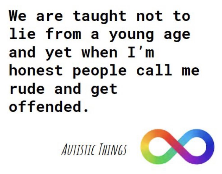 So who is REALLY making all the reasonable adjustments ?

Long term #masking &amp; being modified to look NT leads to #comorbid #mentalhealth illness such as anxiety depression sleep issues OCD impaired impulse control bipolar &amp; schizophrenia spectrum disorder &amp; suicide #autism