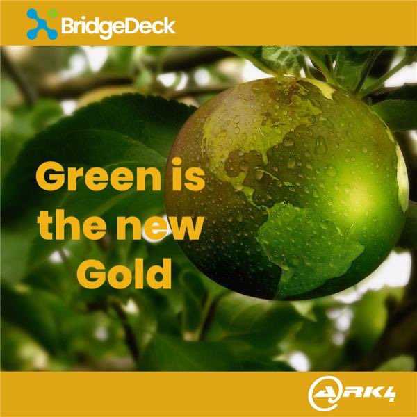 bridge_defi's tweet photo. Joining for greener wealth creation 
The partnership between BridgeDeFi and Ark4 combines BTC mining with sustainable energy solutions. 

Join us April 6th 18.00 UTC https://t.co/5841zePWac for an exclusive AMA to learn more! 

#BridgeDeck #Ark4 #sustainability #innovation #AMA https://t.co/OkHRdOSjjg
