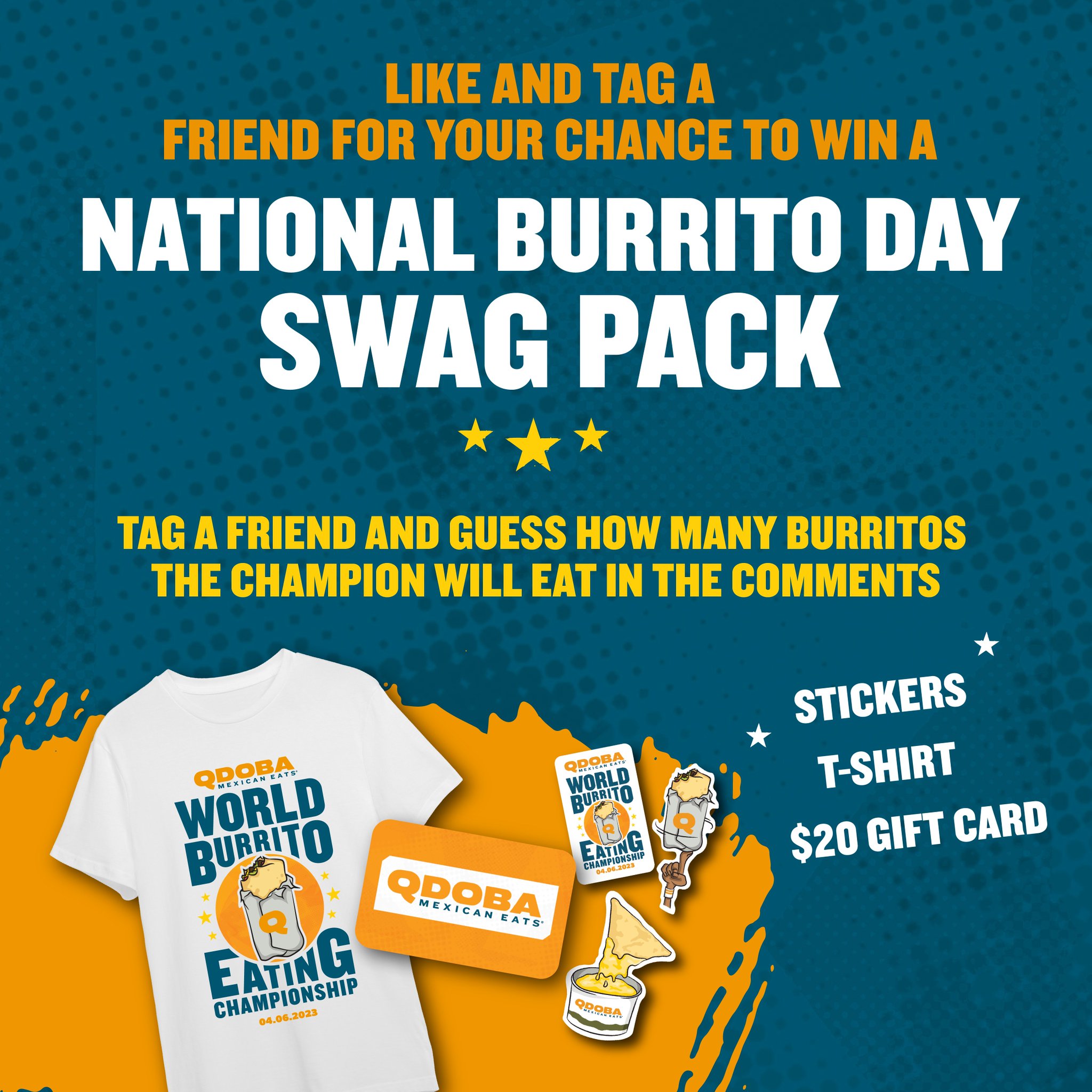 QDOBA on Twitter "Get ready for National Burrito Day in style! 😎🌯 5