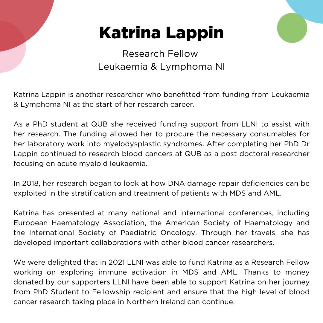Leukaemia&LymphomaNI tweet media