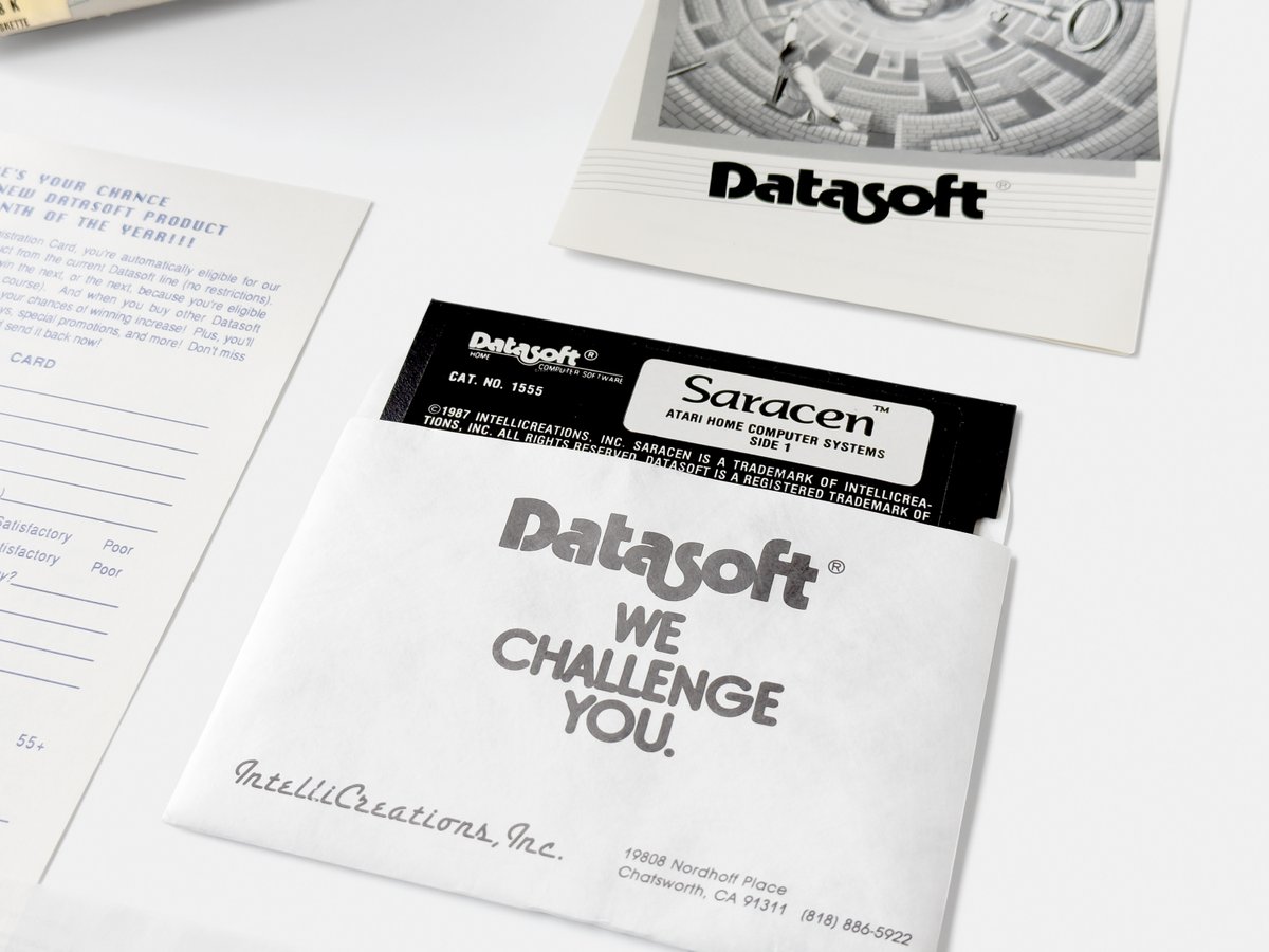 ErnstKrogtoft's tweet image. Q-Bits From my Personal Collection – Saracen
retro365.blog/2023/04/03/q-b…
Initially created for the Apple II by Ilan Ginzburg. Atari 8-bit port by Datasoft programmer Greg Hiscott.
#Saracen #Datasoft #IlanGinzburg #Atari #Retrogames #BigBoxPCGames