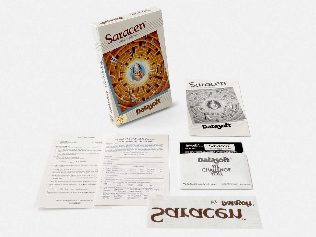 ErnstKrogtoft's tweet image. Q-Bits From my Personal Collection – Saracen
retro365.blog/2023/04/03/q-b…
Initially created for the Apple II by Ilan Ginzburg. Atari 8-bit port by Datasoft programmer Greg Hiscott.
#Saracen #Datasoft #IlanGinzburg #Atari #Retrogames #BigBoxPCGames