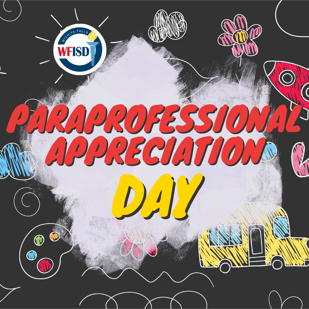 WFISDschools's tweet photo. Thank you to all the WFISD paras who do so much for the staff and students of the district.
#teamWFISD #tellyourWFISDstory https://t.co/Z9yAIEmBRG