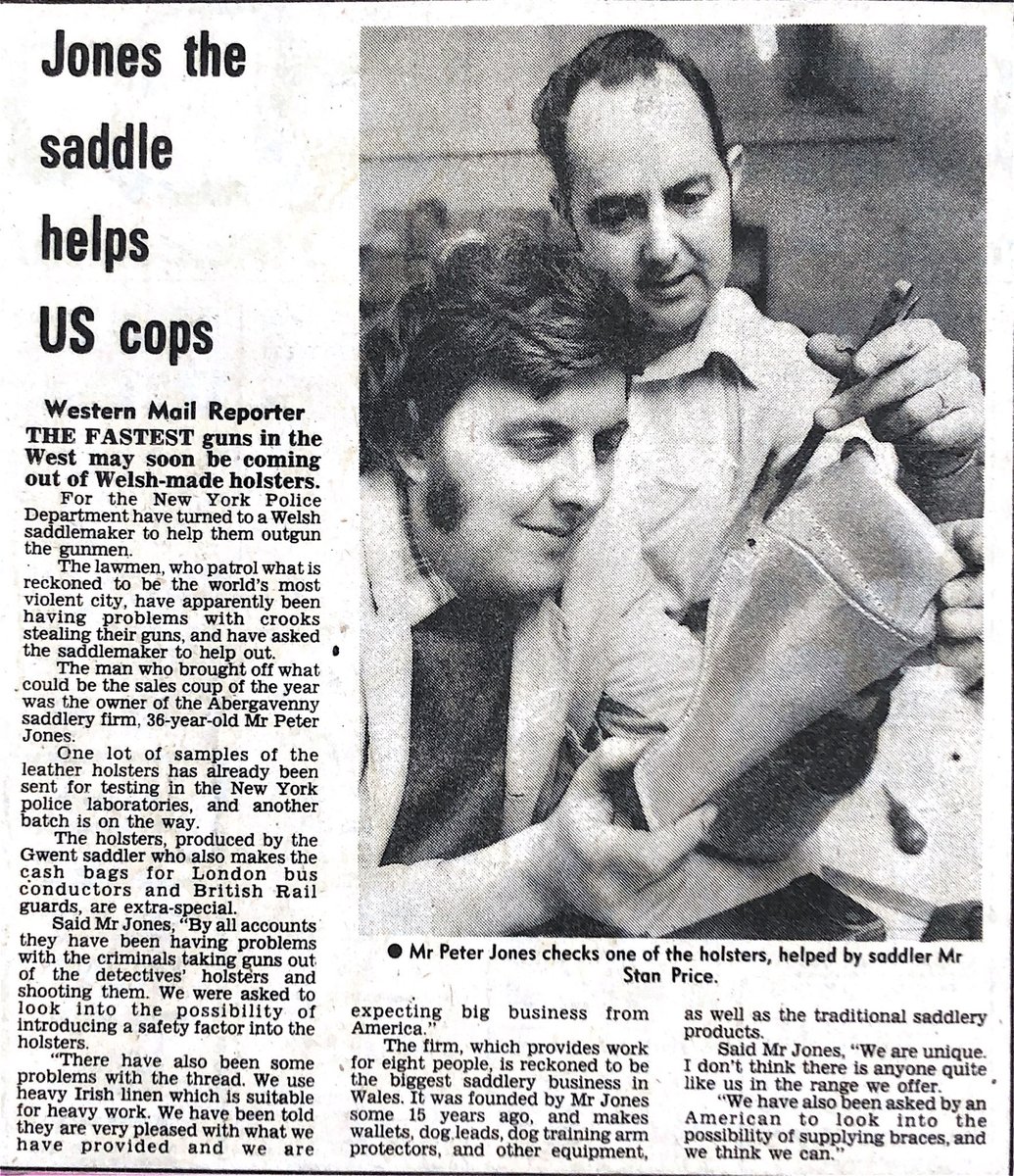 #throwbackthursday While working on our #rebrand, we found this Western Mail article from 1981. We’ve come very far since then! Our #KlickFast System has made a huge impact in USA, as a #mountingsolution of choice for major #BodyCam manufacturers supplying US #lawenforcement #tbt