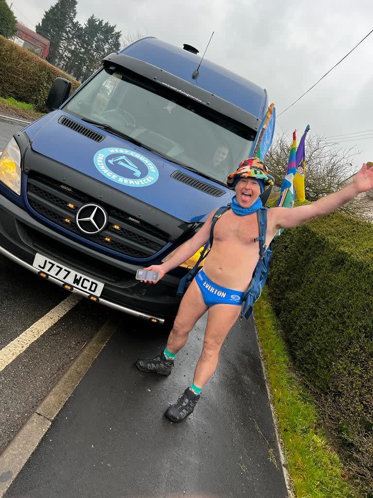 We were delighted to bump into Speedomick thank you for cheering up our day 
We have made a donation to Mics page it would be great if anyone wants to contribute the link is:  

gofund.me/71c08374