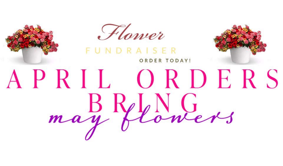 (We promise you'll need these by May 20.)

Our Spring Flowers Fundraiser is back! Baker Garden &amp; Gift has created 3 flowering plants to brighten your world...at a great price for your Spring decorating &amp; planting. 

Order online by April 21 

Order Here:
tricityunited.org/flowers