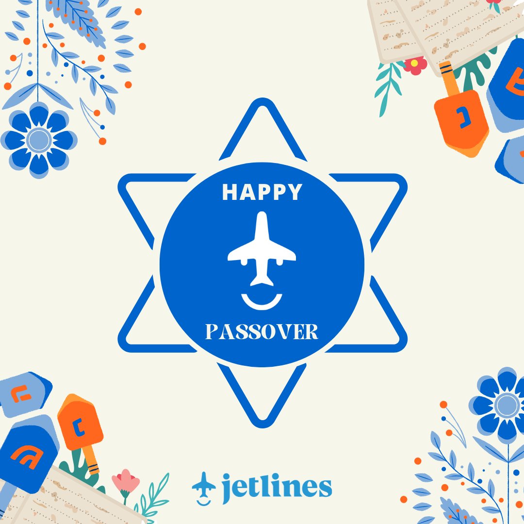 Best wishes for a joyous Passover from our #CanadaJetlines family to yours! 🔯 🎉 🍷

#StartofPassover #Passover #HappyPassOver #Jetlines #Holiday #HolidayTravel #FamilyTravel  #Canada