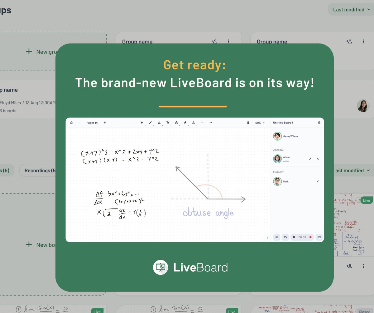 LiveBoard_App's tweet photo. Introducing the redesigned whiteboard! 🎉

Our online whiteboard is now more intuitive and user-friendly, with a sleek interface, improved toolset, and enhanced collaboration capabilities. 💻 📎

Try it for free today 💡
► App Store: https://t.co/Dl8buFlBtw https://t.co/7kfYPQpK8E
