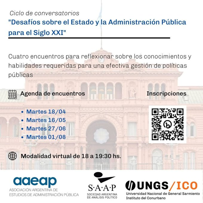AAEAPok's tweet photo. Desafíos de la Administración Pública para el Siglo XXI 🤓
Link de inscripción https://t.co/wcBIBCxlMf https://t.co/T3nrMXLTcJ