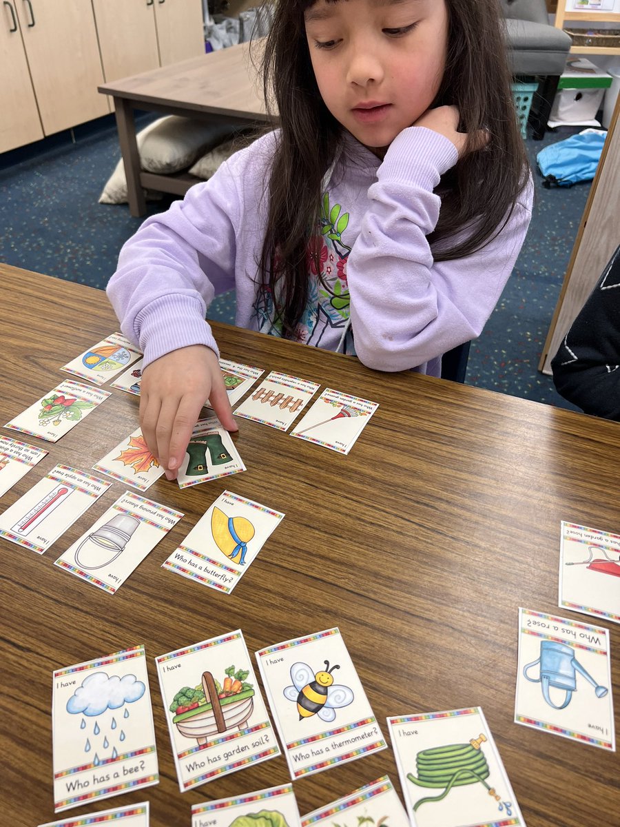 Our seeds have sprouted! We also played I have, Who has …. with Garden words. I love vocabulary games because it practices oral language in a fun and engaging way! <a href="/Creeksidetweet/">Creekside ECS</a> #WEareLakota #NeedToSucceedCECS