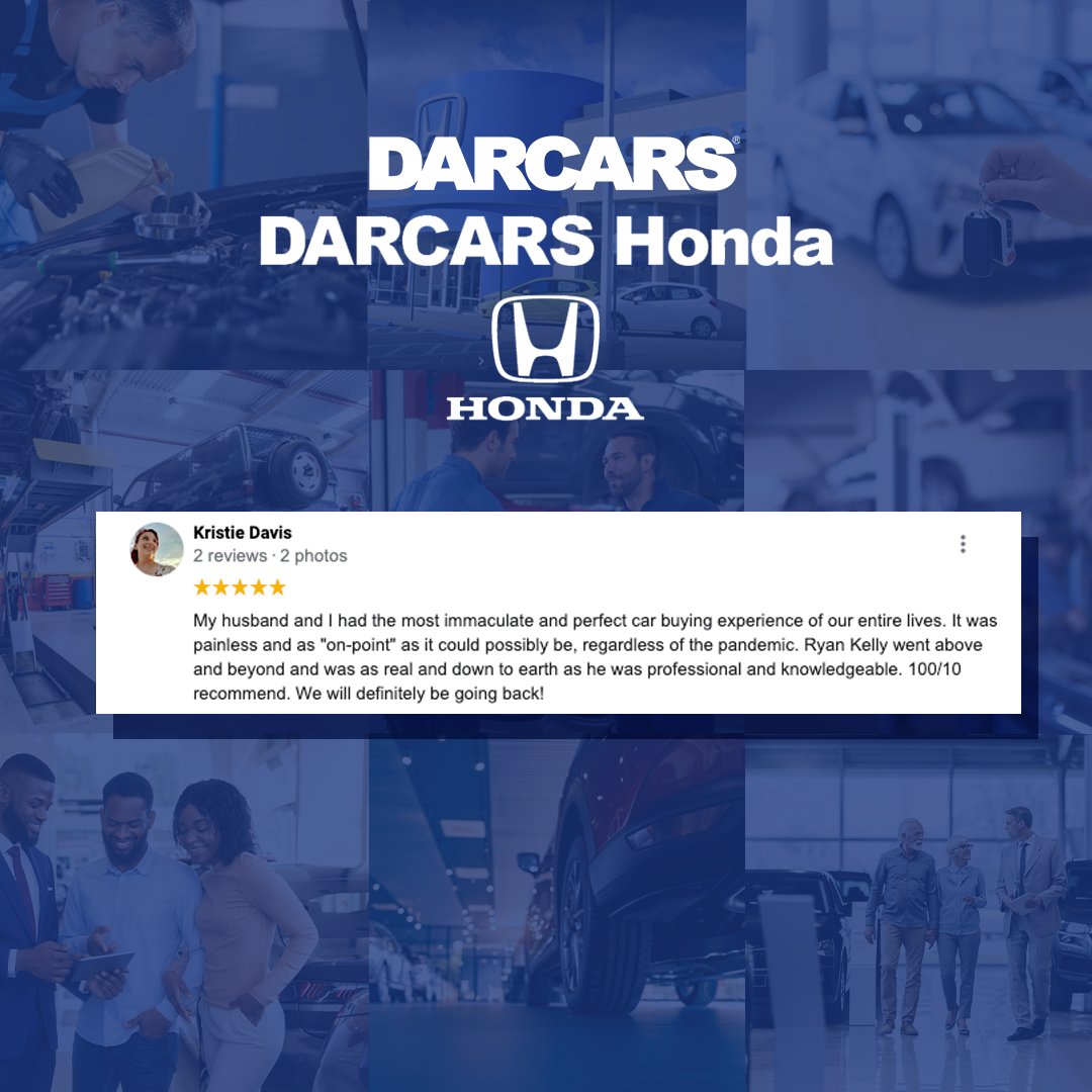darcarshonda's tweet photo. Read what some of our customers are saying about their DARCARS experience. https://t.co/LXVmPASVyu
