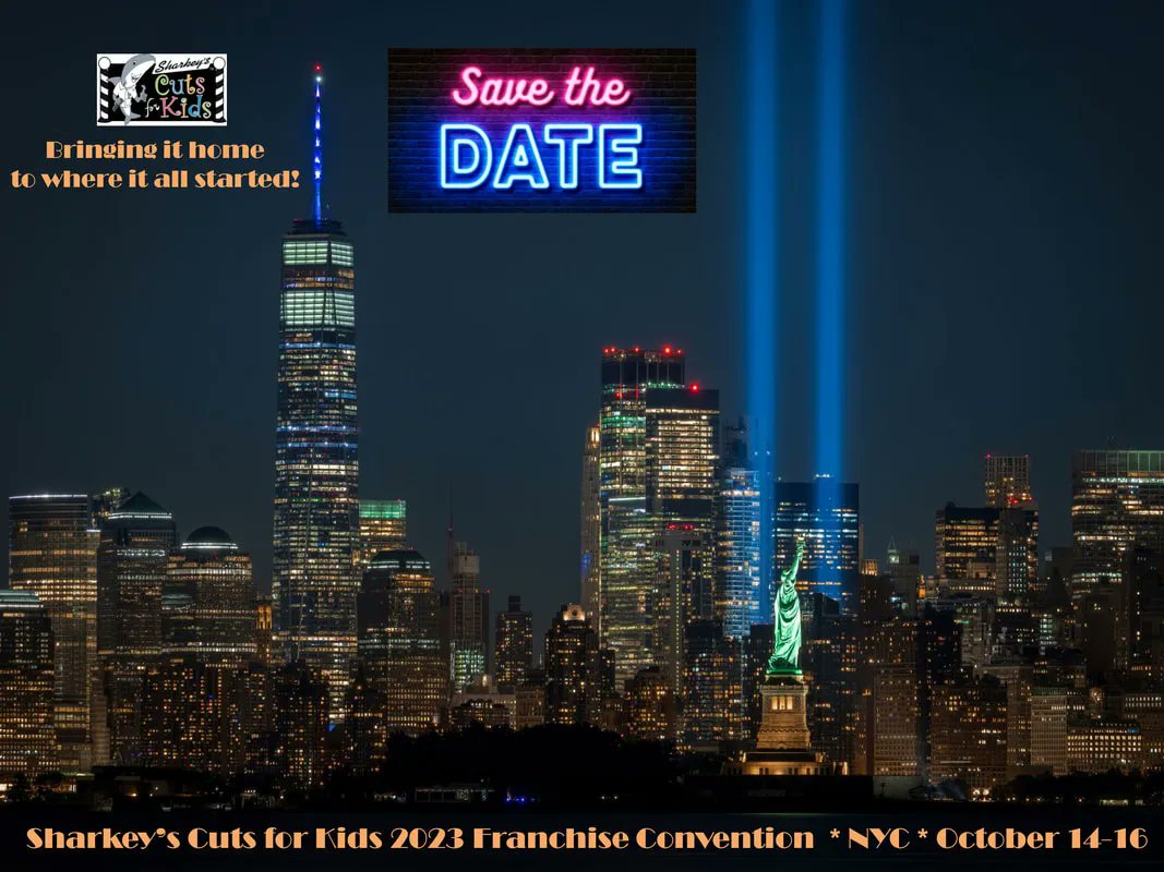 SharkeysHair's tweet photo. #SaveTheDate for #SharkeysCutsForKids #franchise #convention in #NYC October 14-15. Bringing it home to where it all started… 
https://t.co/NBOJTAxnPM https://t.co/VXuxIMAjVY