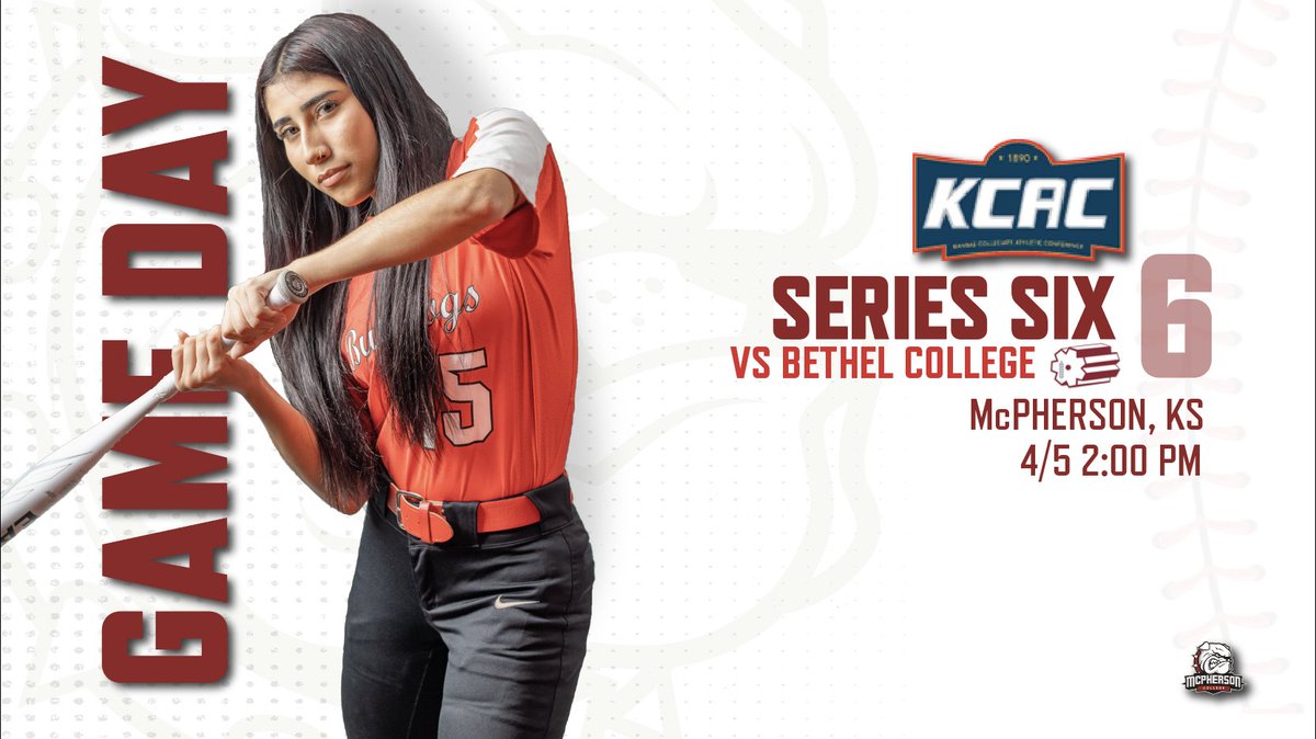 MAC_Bulldogs's tweet photo. 🚩 GAME DAY 🚩 

🆚 Bethel College
⏰ 2:00 PM
📍 McPherson, KS
📺 https://t.co/QG37vTsJgh
📊https://t.co/shVOsyH60O
🎟️https://t.co/B84swAglT1…
Live Tweets: @MacBulldogsSB
#BulldogPride https://t.co/imBhsHRYdP