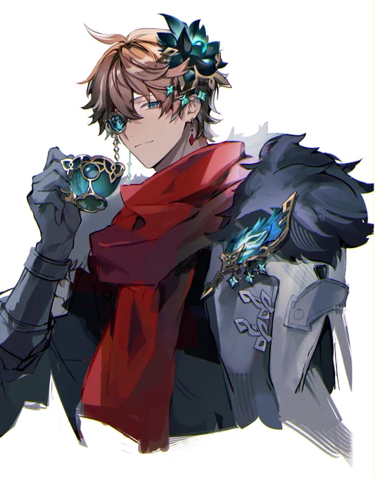 #Childe水仙タルタリヤ厳選がんばるぞの絵 