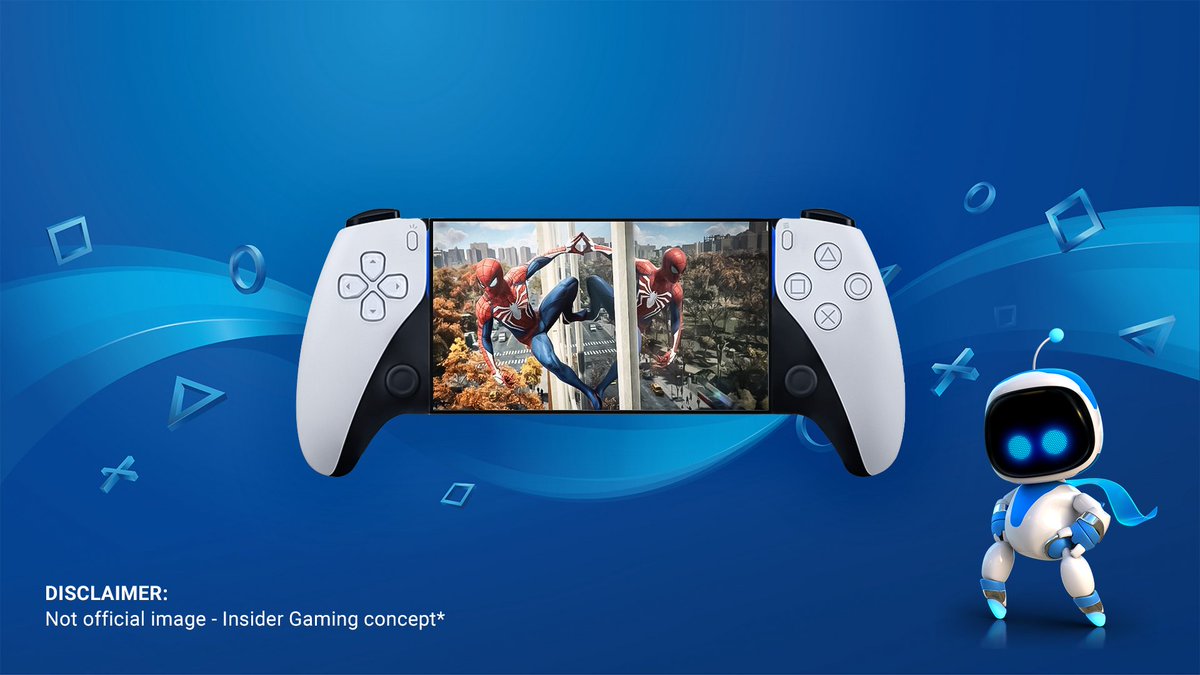JVCom's tweet photo. PlayStation préparerait une nouvelle console portable d'après Insider Gaming !

- nom de code "Q Lite"
- compatible PS5 (remote play)
- écran tactile LCD 8"
- 1080p/60 FPS
- gâchettes adaptatives et retours haptiques
- connexion internet obligatoire
- design proche d'une manette https://t.co/LDEi8ge8Zu