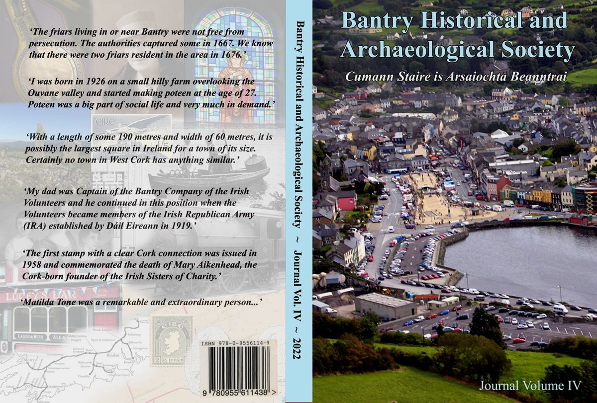 BantryHistory's tweet photo. Have you picked up your copy of volume 4 of our Journal yet? Featuring a bumper collection of 18 articles about #BantryHistory, you can get your copy in #Bantry bookshop, and O'Keeffe's SuperValu, as well as direct from us: https://t.co/fLnRrpbMaU https://t.co/xnbt53ZvBJ