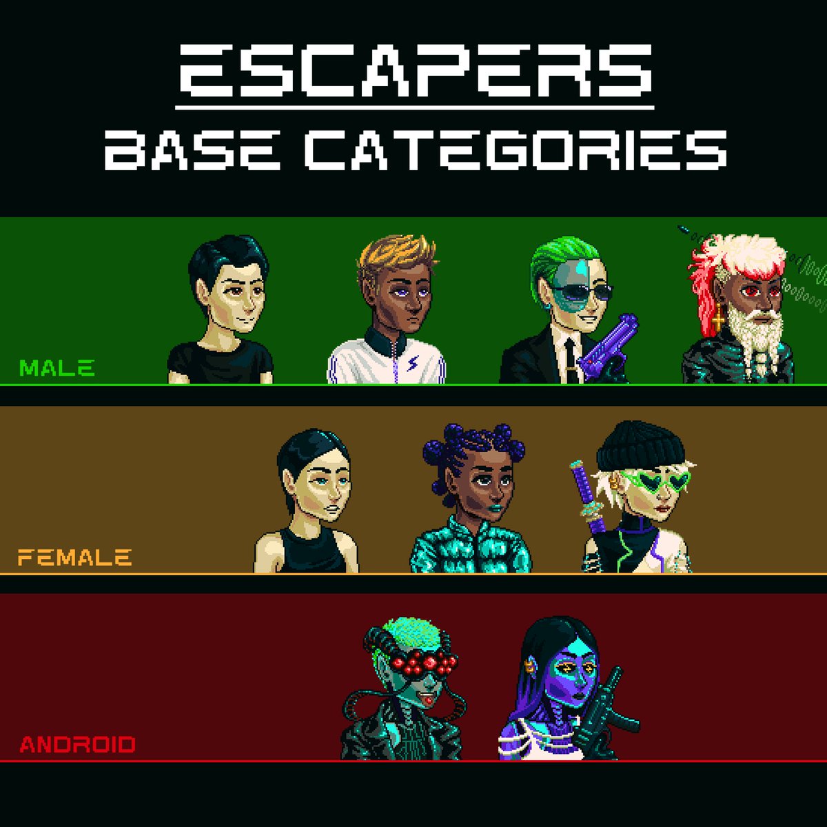 MatrixEscapers's tweet image. ESCAPERS

Take a good look here...
April 12th on @jpgstoreNFT !

Like for Androids
#NFT #Cardano