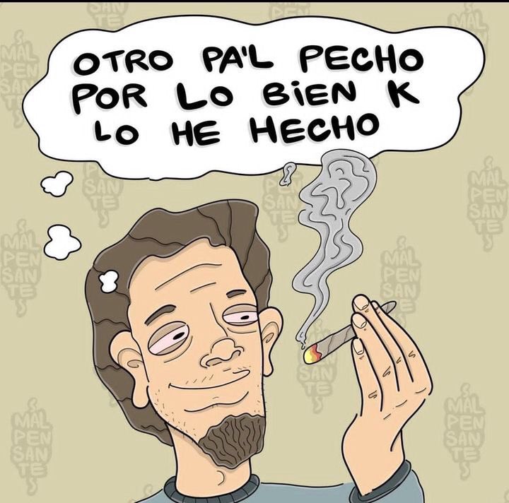 lasagradamaria's tweet photo. Hola 😎✌🏼 ¿qué tal llevan la Semana Santa? Esperamos que bien 👍🏼 nosotros encantados con este artista @malpensante_ que mola mucho 🍀🍀 sus imágenes son muy graciosas y con mucha rima 😹🫶🏼
#lasagradamariaclub #weed #cannabis #marihuana #hashis #cannabisclub #barcelona #bcn https://t.co/r4nJKcKIAh
