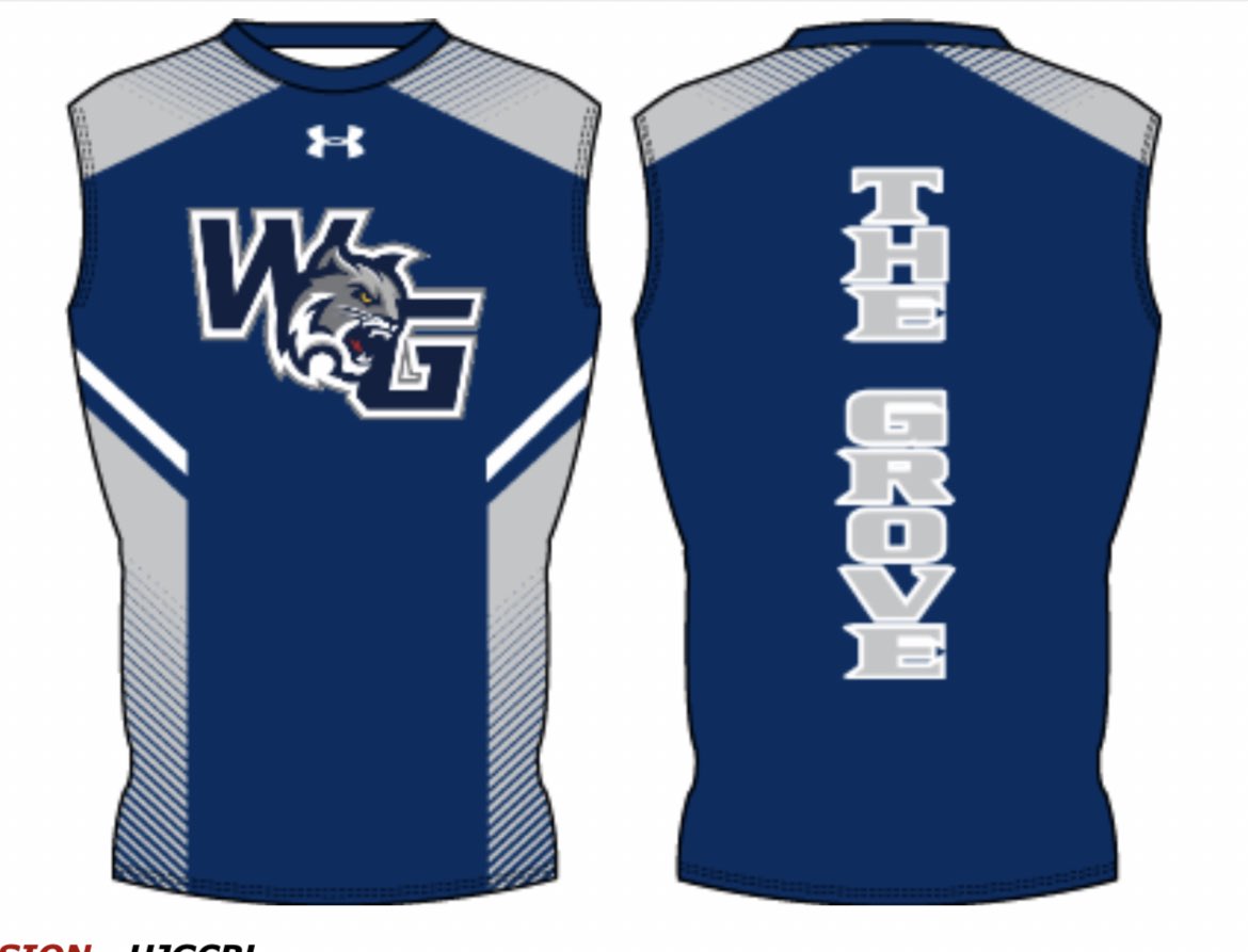 WGHSFootball's tweet photo. Voting has officially ended and this design will be the new football pregame top. https://t.co/RhssccdCT9