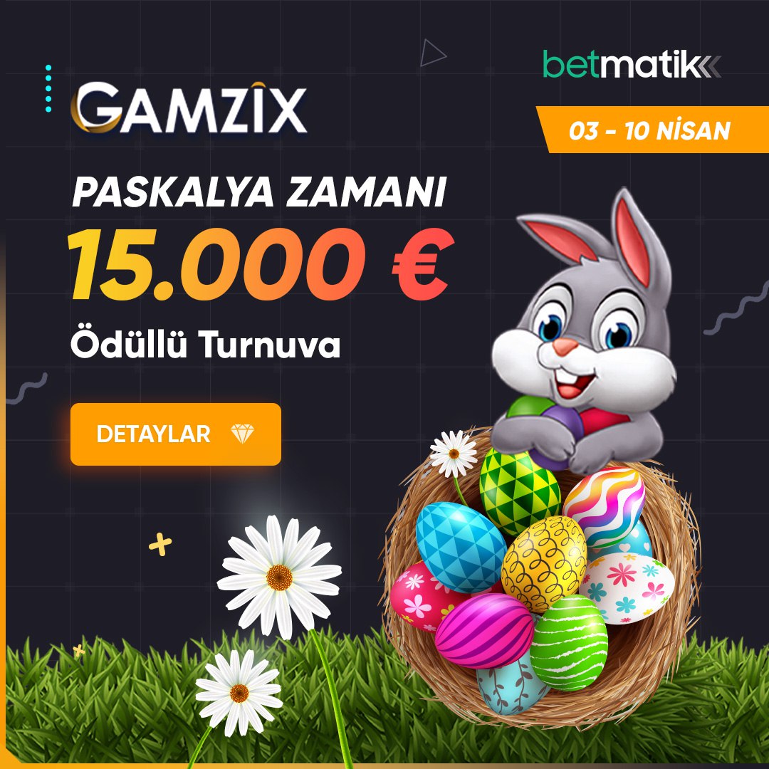 🐰 #Betmatik'te Gamzix Pascalya Zamanı!

🎁  Toplam Ödül: 15.000 💶

 ✅ Başlangıç: 03.04.2023
 ❎ Bitiş: 10.04.2023

🔒  Güvenilir bahsin adresi;
➡️  tinyurl.com/ja3ps9bu
