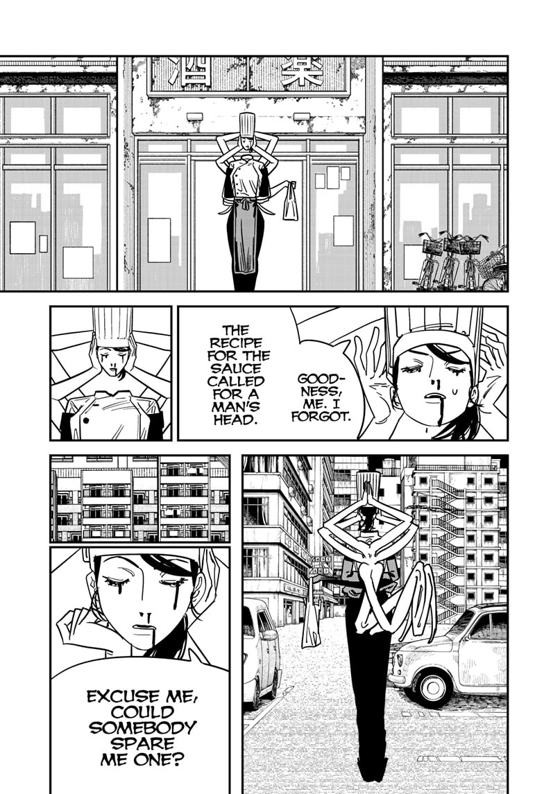 eaglelionanmin's tweet photo. ChainsawMan ch.125
The Falling Devil is so nonchalant which is very disturbing considering she is actually using human bodies as ingredients for her dishes. Falling Devil is so unpredictable
#csm125 https://t.co/jSPh4kHwKB