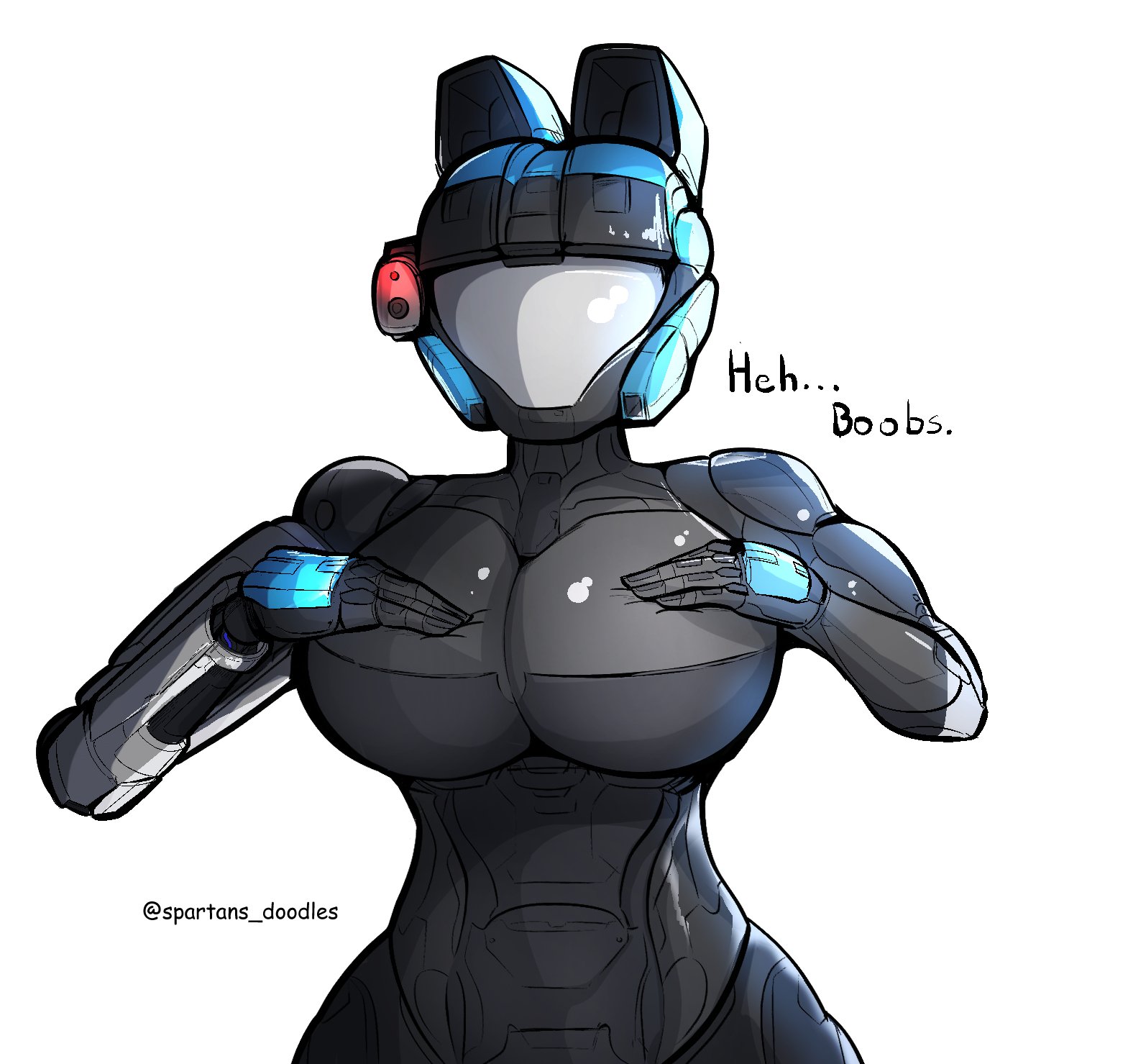 Spartan_doodles on X: I like drawing boobs but they always get covered up  by the armor... #halo #waifu #art t.coVFUvpMpVge  X