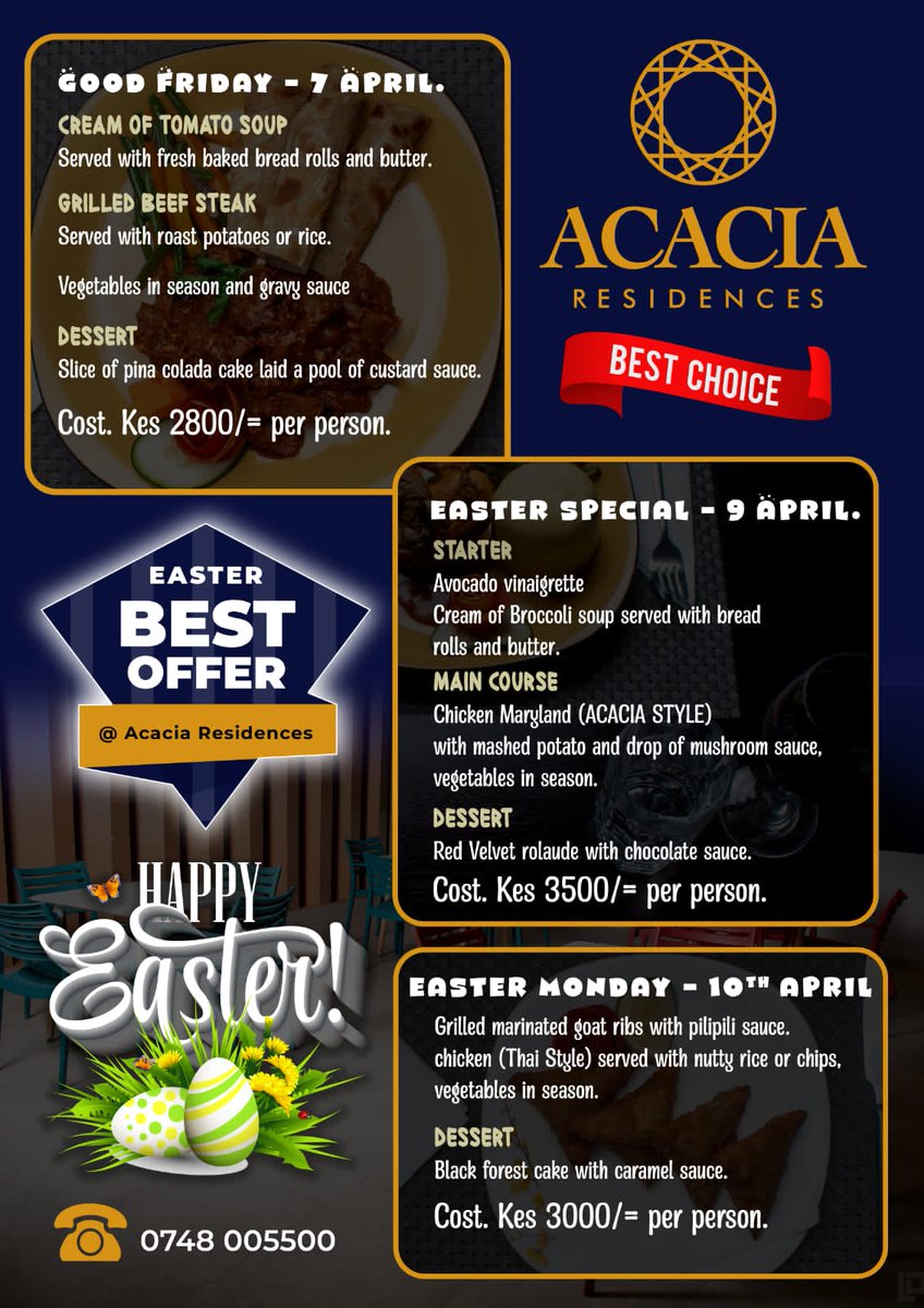 Experience The Acacia Residences Easter Best offers. 
#AcaciaResidences
#Exploreturakana