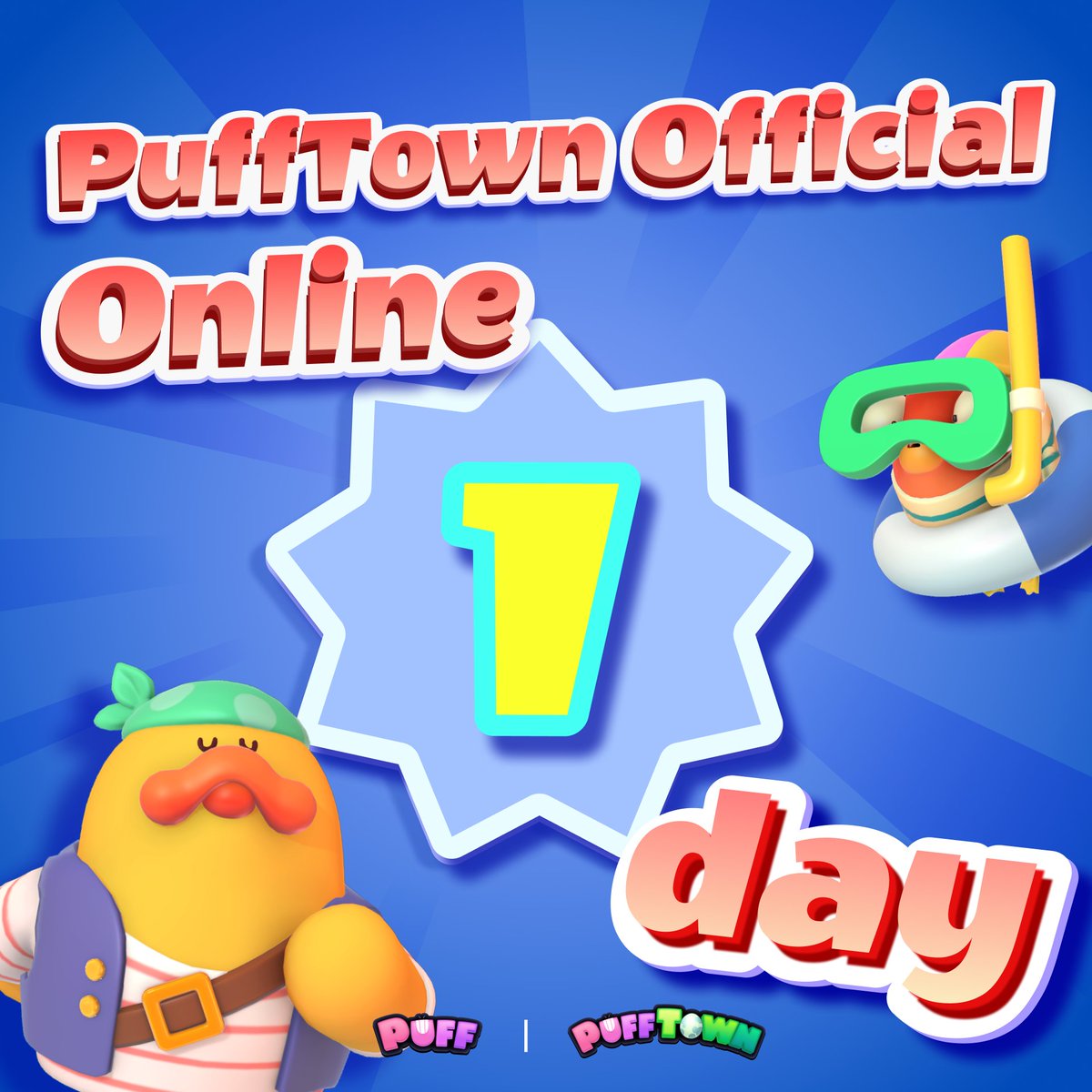 Puffverse's tweet photo. 1-day countdown for #PuffTown Official ⏰

📲 Prepare to download to explore the comprehensive control panel
💡 #PuffGo Account = PuffTown Account
👛 Import on-chain wallet &amp; #Puff #NFTs
🛒 Built-in #Puff NFT Market
😱 Prepare for Preseasons

#PlaytoOwn on @BNBCHAIN! https://t.co/FSd3Z55bU3