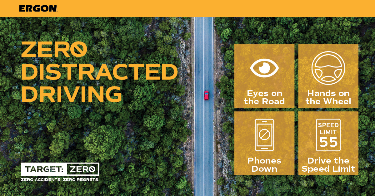ergonasphalt's tweet photo. April is Distracted Driver Awareness Month. What you do on the road affects our #ErgonFamily members, as well as others in the industries we serve. So, we’re here to remind you to stay focused, keep your eyes on the road, and #JustDrive. #DistractedDriverAwarenessMonth https://t.co/yMqVirNLTT