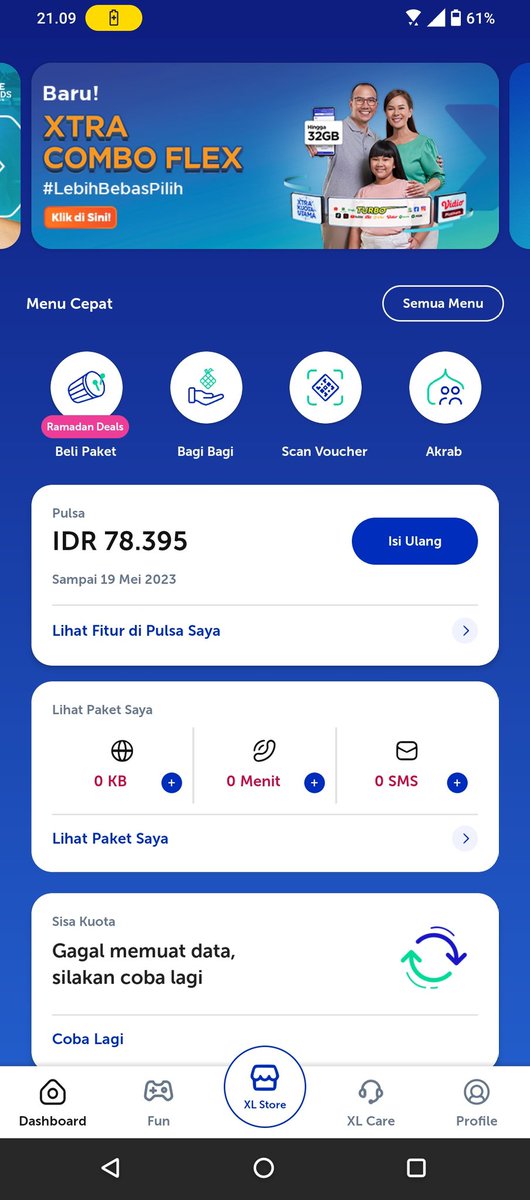 istimiwirr's tweet photo. Broo kok nol semua paketku brooo? Aplikasimu lemot parah kayak di gua hutan alaswoy, ayolah yg bener lah @myXL https://t.co/9YFitqvgZ1