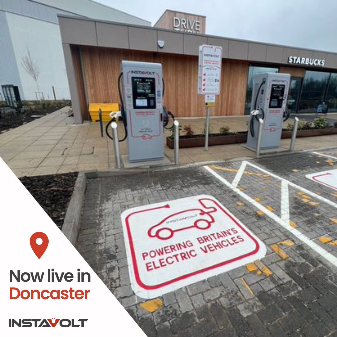 InstaVoltUK's tweet photo. New chargers go live in Doncaster!

Why not grab a coffee at the on-site @StarbucksUK while you charge? ☕️⚡️

Find us: 
⚡ Water Vole Wy, Doncaster, DN4 5JP
🗺️ Google: https://t.co/AJ85Vk77re
📍 W3W: https://t.co/z05H8HPSzJ https://t.co/NZ9trXXQY9