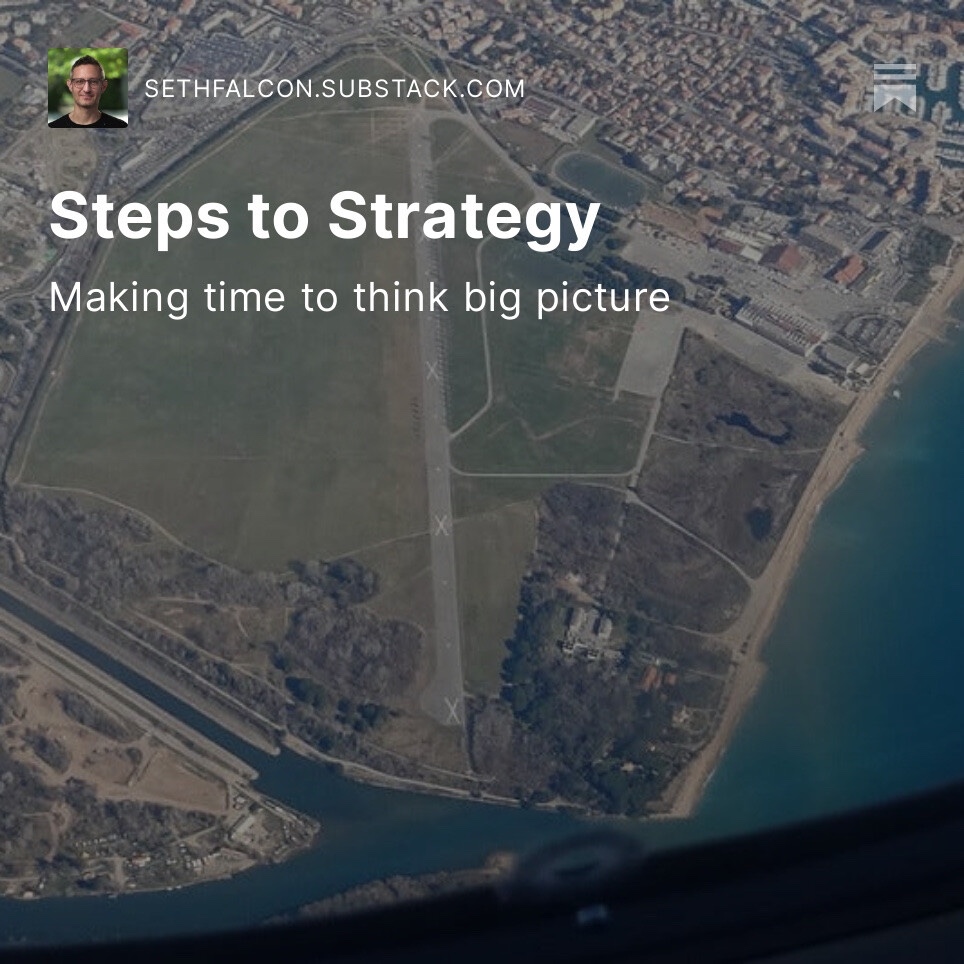 If you've been told to "think big picture" and you are struggling to carve out time or make use of it to focus on strategy work, these notes could help you get unstuck.

sethfalcon.substack.com/p/steps-to-str…

 #engineeringmanagement #leadership #strategy