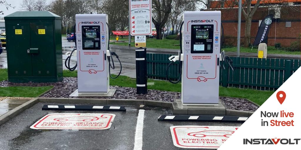 InstaVoltUK's tweet photo. And that's the hat-trick! 🪄🎩

Our South-West network continues to expand! Now live at a brand-new location at @McDonaldsUK Street!

Find us:
⚡ McDonald's, West Way, Gravenchon Way, Street, BA16 0HW
🗺️ Google: https://t.co/dh8jZgc45E
📍 W3W: https://t.co/PCVb6fu4Df https://t.co/hAbi1qqbjd