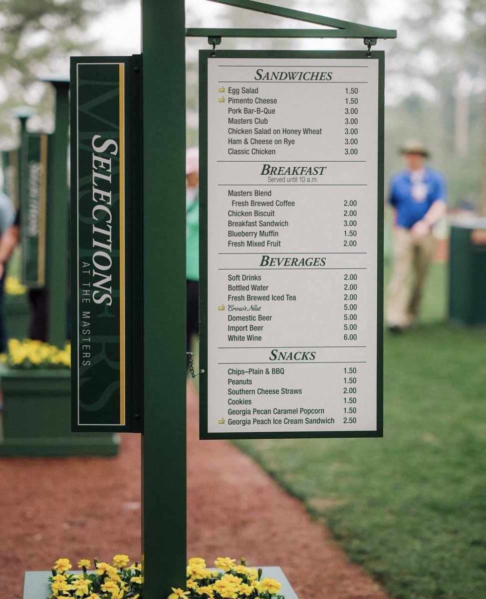 RT if you think all sports should have pricing like #TheMasters