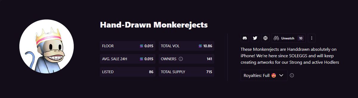 Have you ever seen any Free minted <a href="/Monkerejects/">Rejects</a> Hand-drawn OR any derivative yet, apart from <a href="/Handrawnrejects/">Hand-drawn Monkerejects ❌❌ FREE MINTED</a>?
magiceden.io/marketplace/ha…
