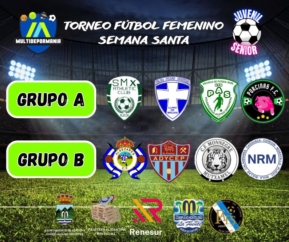 SMXathletic's tweet photo. 🏆 TORNEO SEMANA SANTA ⚽
➡️ 3 de nuestros equipos participan mañana en el Torneo Femenino de #Fortuna organizado por #Multidepormania 😊
⬇️ Os dejamos los horarios por aquí para que os paséis ✨💚 https://t.co/PfA0mHie3s