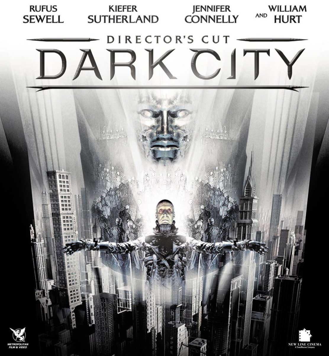 Now watching Dark City - 1998

#DarkCity #RufusSewell #JenniferConnelly #WilliamHurt #KieferSutherland #film #movie #AlexProyas #NowWatching
