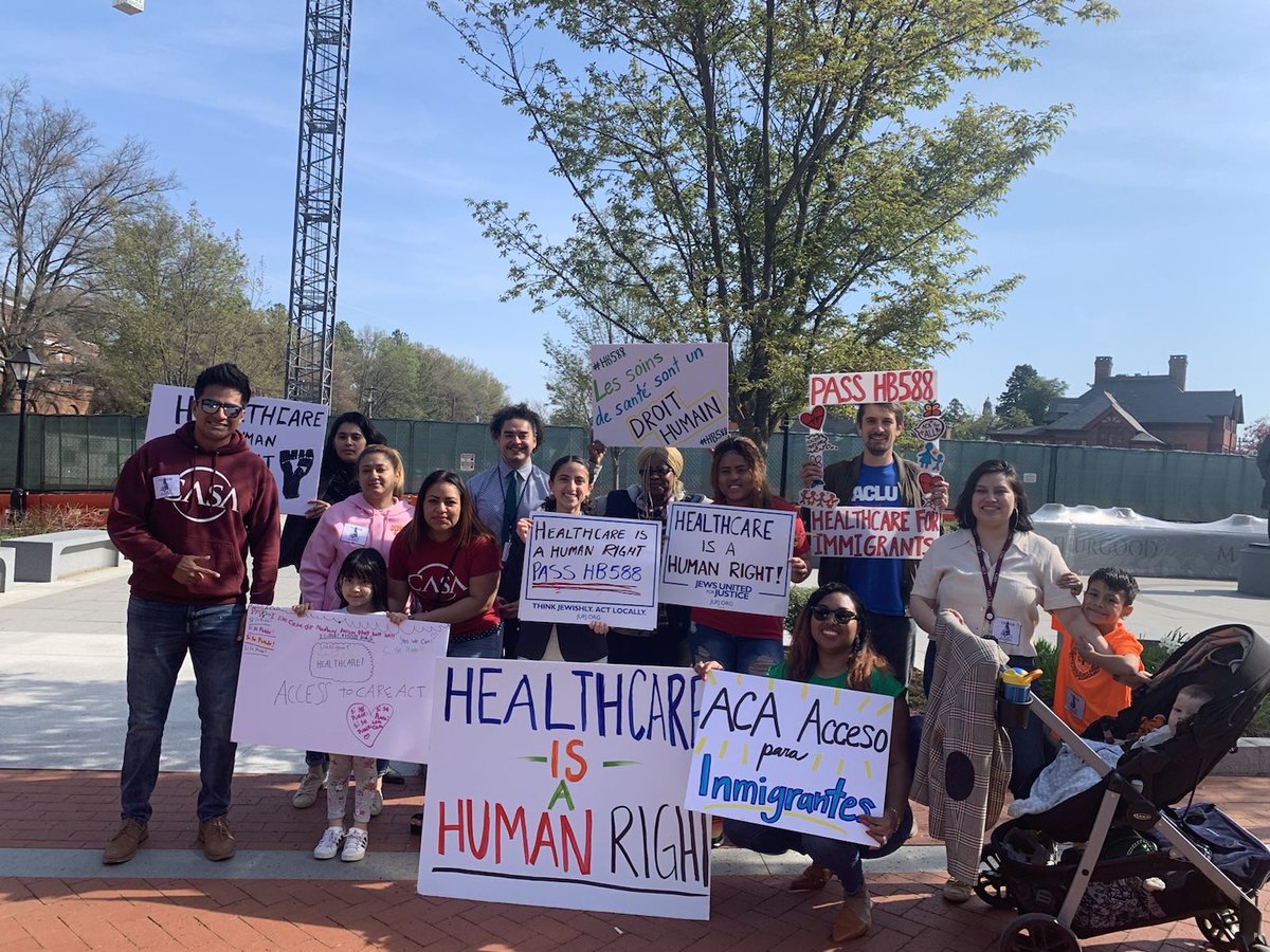 wearecasaorg's tweet photo. Healthcare is a human right. Marylanders are still looking to @SenBillFerg and #ChairGriffth to get #Access2Care out of committee before it’s too late! 
https://t.co/ncLT6RYrDp https://t.co/ToQwawPm7v