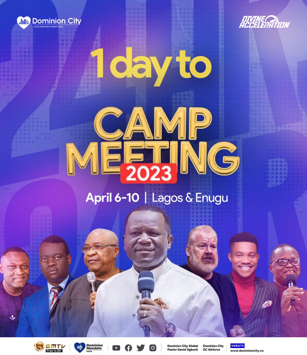 pstdavidogbueli's tweet photo. Finally CampMeeting 2023 starts tomorrow. Are you ready ?? https://t.co/d5TmOElRhH