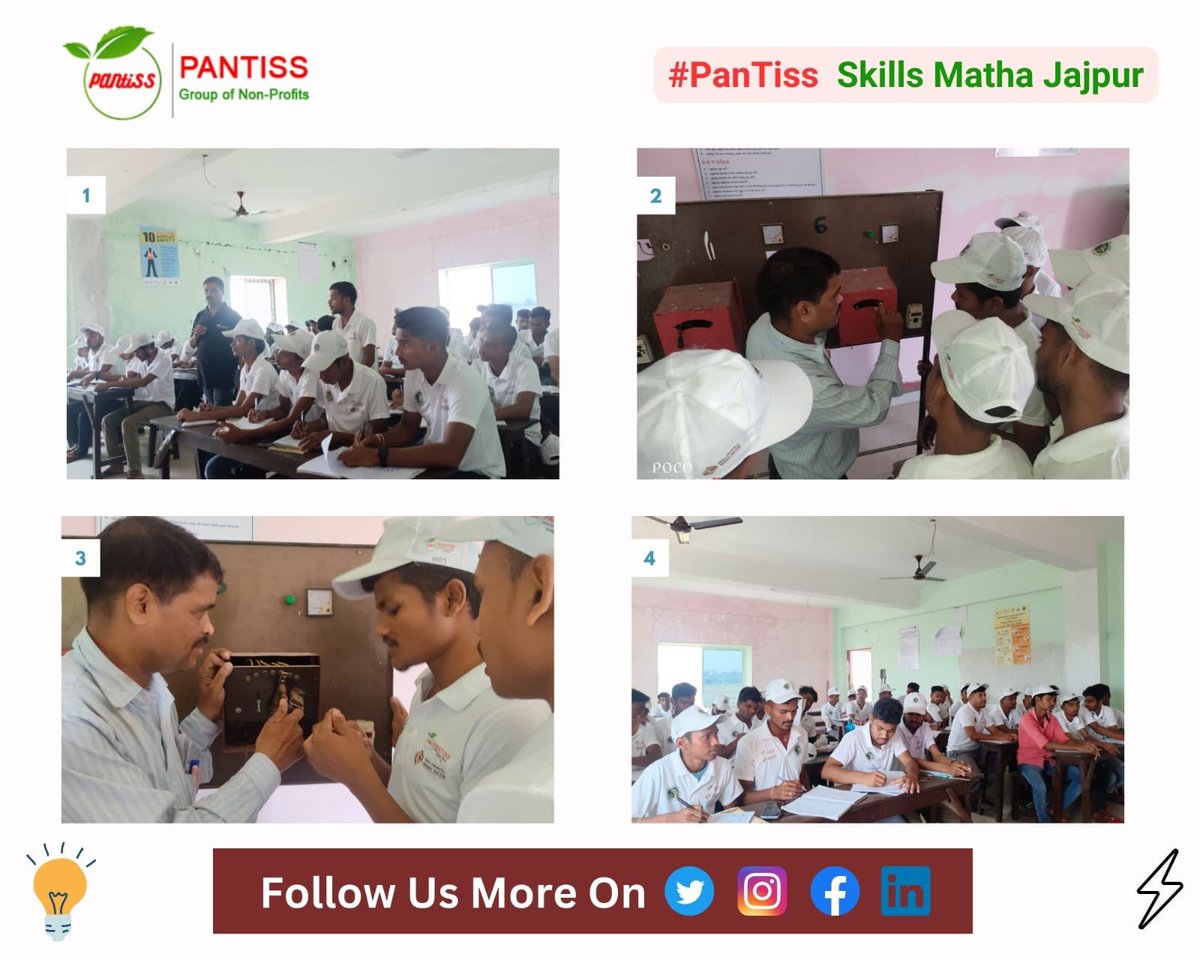 Pantiss2's tweet photo. It takes immense dedication, hard work and collaboration to become a successful electrician in mining-affected areas. Kudos to #PanTISS SkillMatha for preparing students with the necessary skills to reach their goals! #SCMS #DMFTJajpur #Visionary #Creativity #SuccessfulFuture https://t.co/RQbSRBoBvk